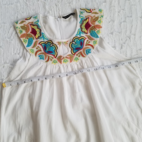 Kas New York Floral Embroidered Dress W/ Pockets - Picture 4 of 8